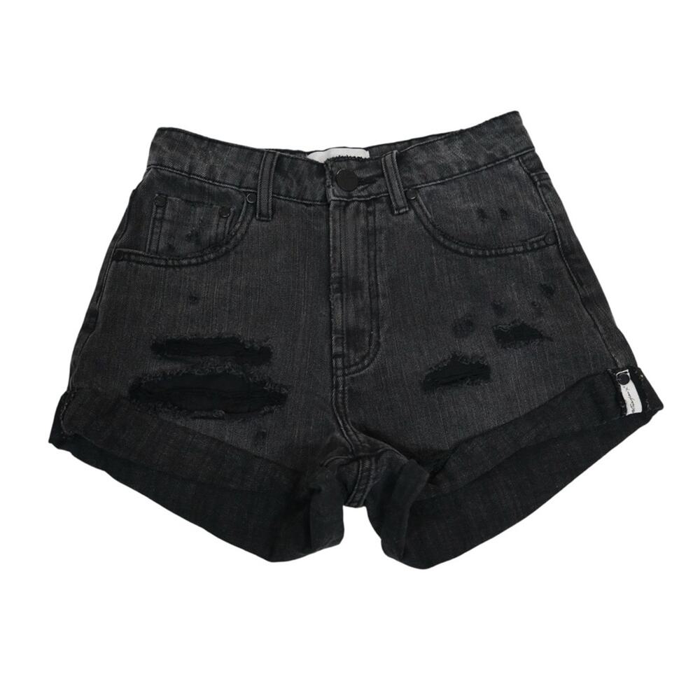 One Teaspoon Women's 25 High Waist Bandits Jean Shorts